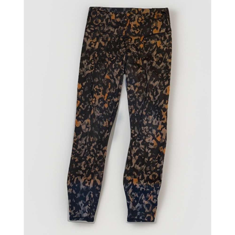 Fabletics Black/Brown/Beige Animal Print Leggings Women's Size L